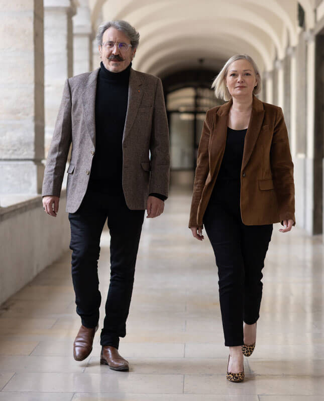 Maitre Carolien Chevallier et Maitre Pascal Touhari